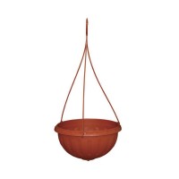 Горшок цветочный 3,5л Джулия подвесной коричневый